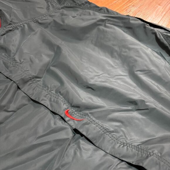 Vintage‎ 90s Nike Forest Green and Orange Full Zip Windbreaker - Picture 4 of 7